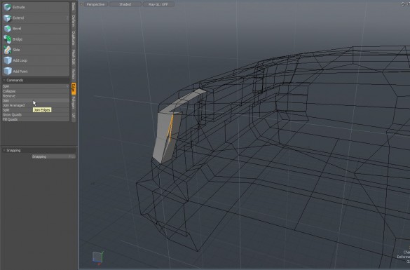 10. Select two edges, and 'Join'. Do the same thing on the other side. 2013-08-28 오후 5-22-27